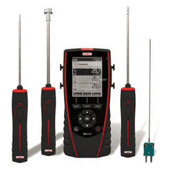 Show details for Kimo portable thermometer series TM210 Picture of Kimo portable thermometer series TM210
